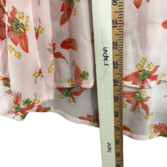 Collective Concept Stitch Fix Floral Button Up Blouse Medium Petite - Picture 5 of 8